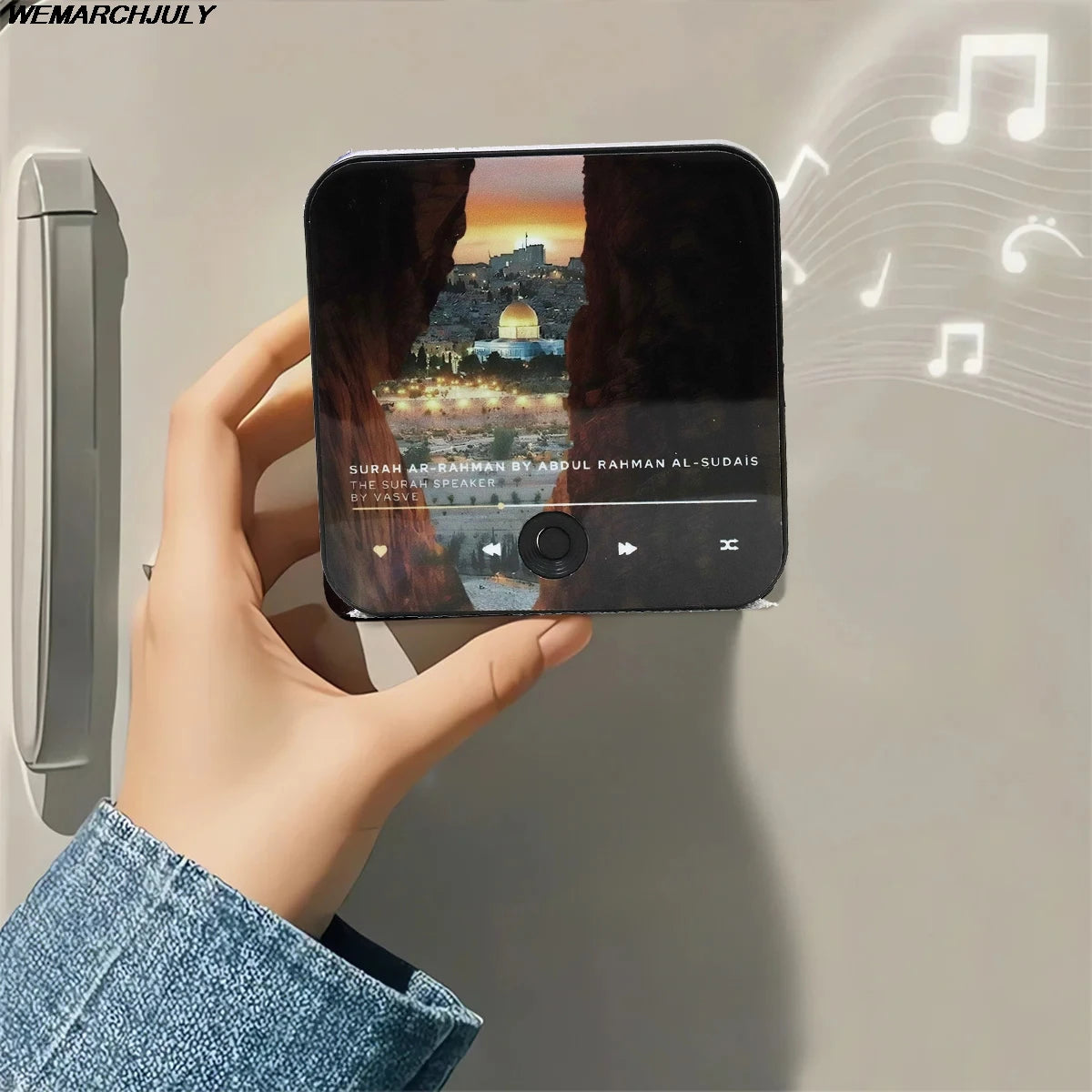 Altoparlante magnetico Surah Altoparlante Corano per frigorifero Regalo islamico Regalo musulmano Ramadan e Eid Lettore Surah | Regalo musulmano 2025